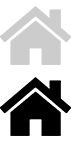 Simple icon of a house