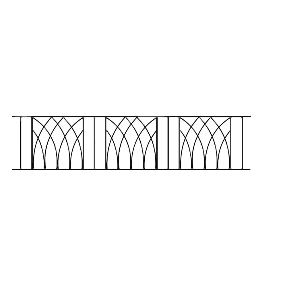 Abbey Garden Railing Panel – 395mm (15.5") High - Image 4
