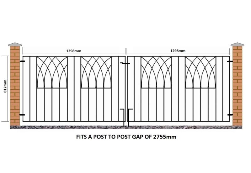Abbey Double Gate - 812mm (32") High - Image 3
