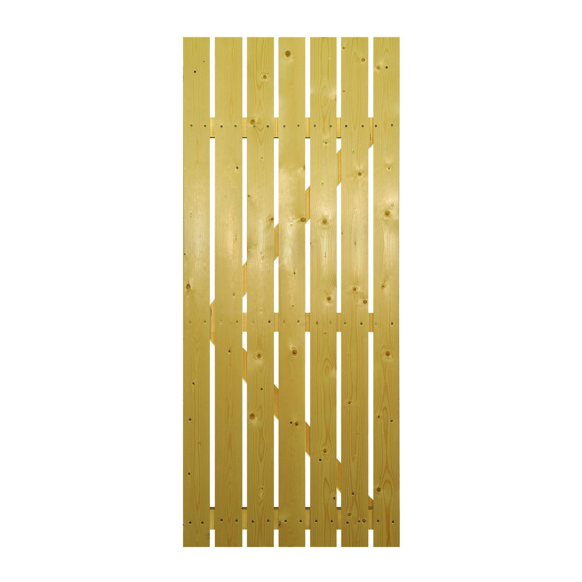 Carlton Single Timber Gate – Square Top - Open Board