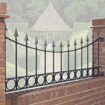 Balmoral Garden Railing Panel - Arched - 735mm (29") High