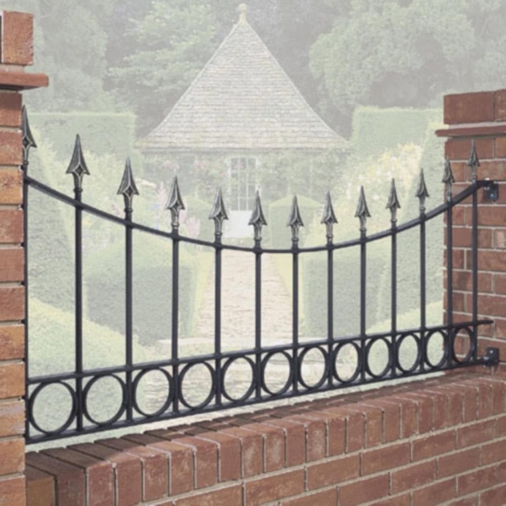 Balmoral Garden Railing Panel - Arched - 735mm (29") High