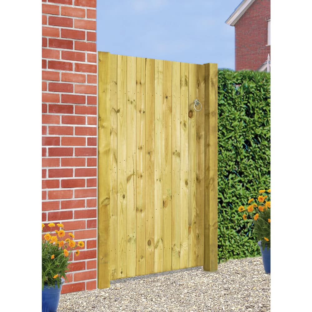 Carlton Single Timber Gate – Square Top