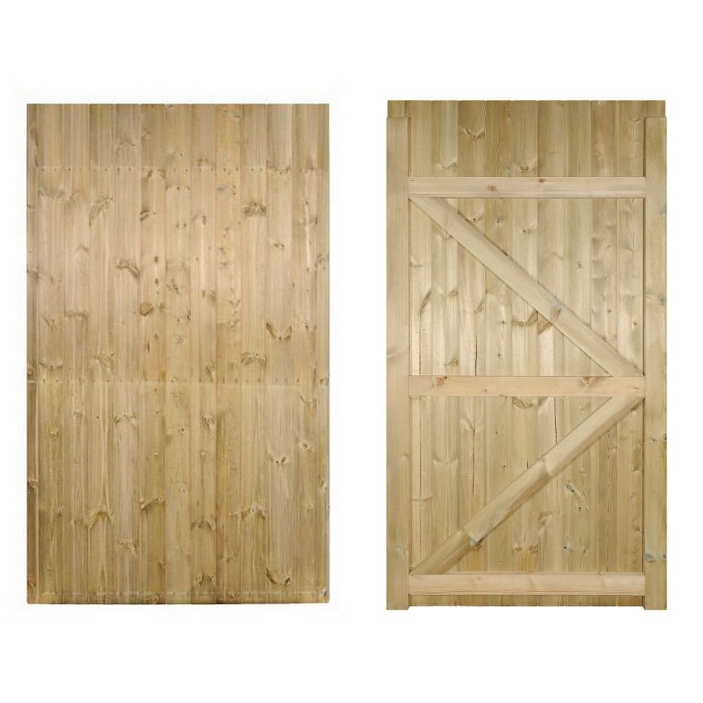 Carlton Single Timber Gate – Square Top - Image 2