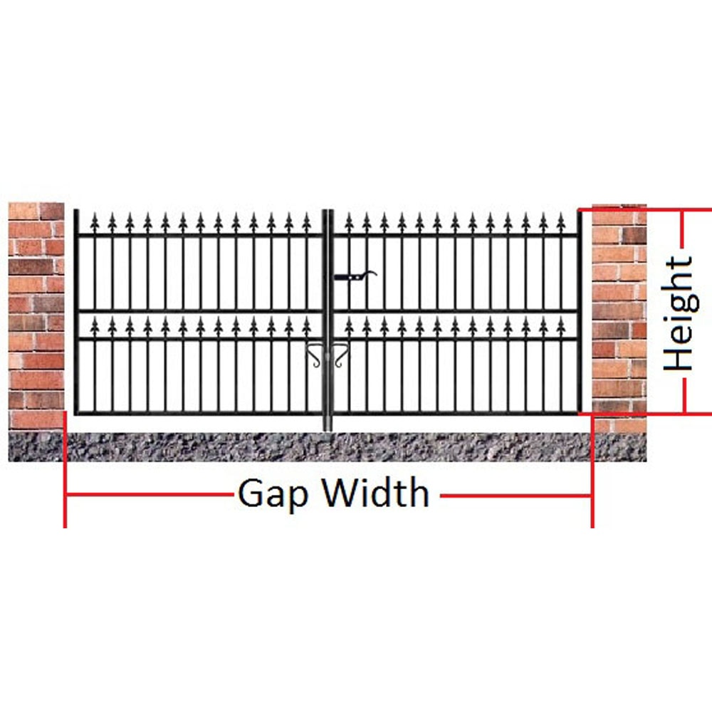 Corfe Double Driveway Gate – Short – 1168mm (46″) High - Image 2