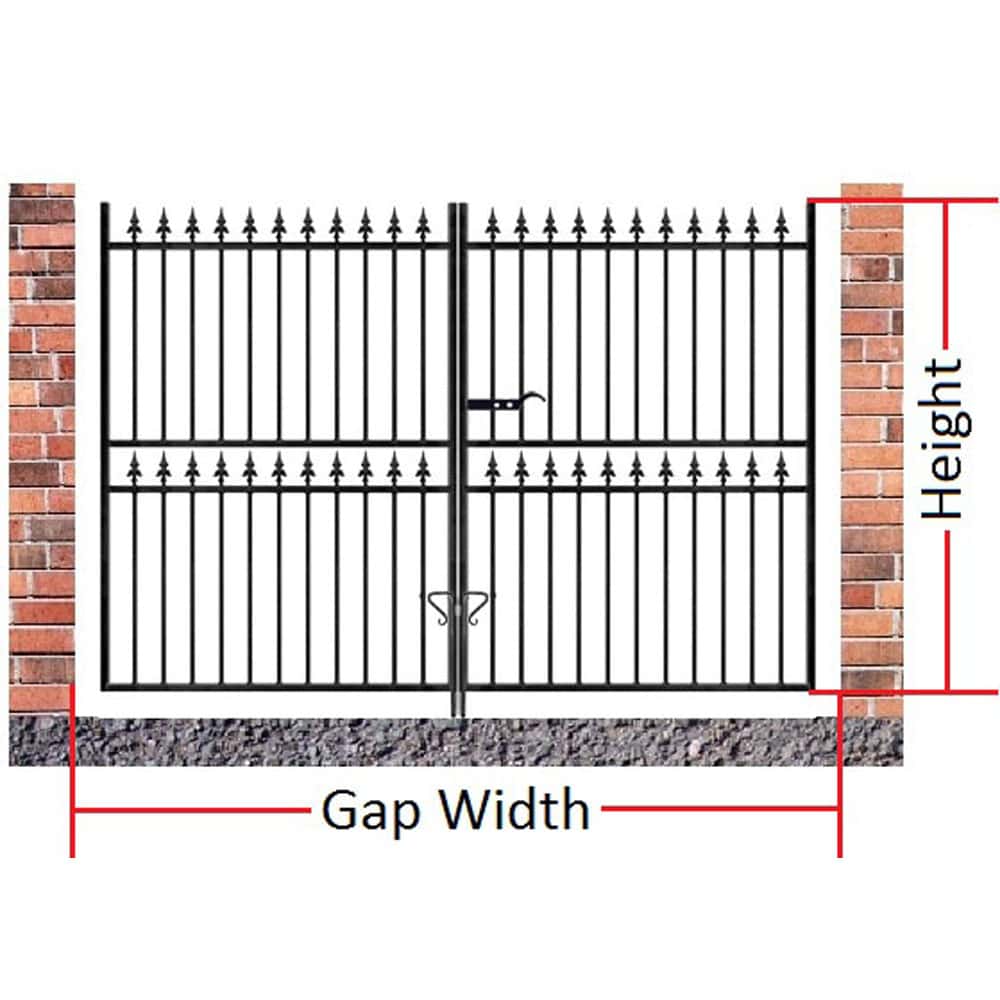 Corfe Double Driveway Gate – Tall – 1778mm (70″) High - Image 2