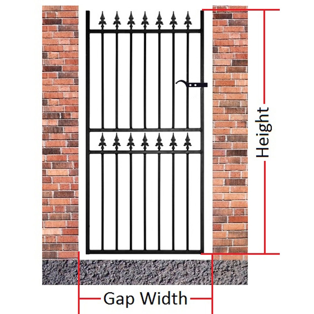 Corfe Garden Gate – Tall – 1778mm (70″) High - Image 2