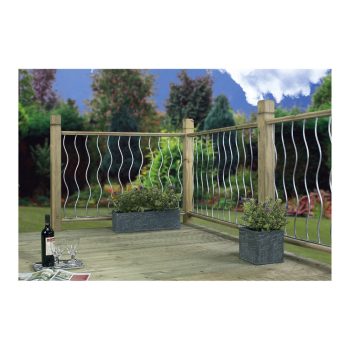 Decking Fencing Panel x2 – Swirl