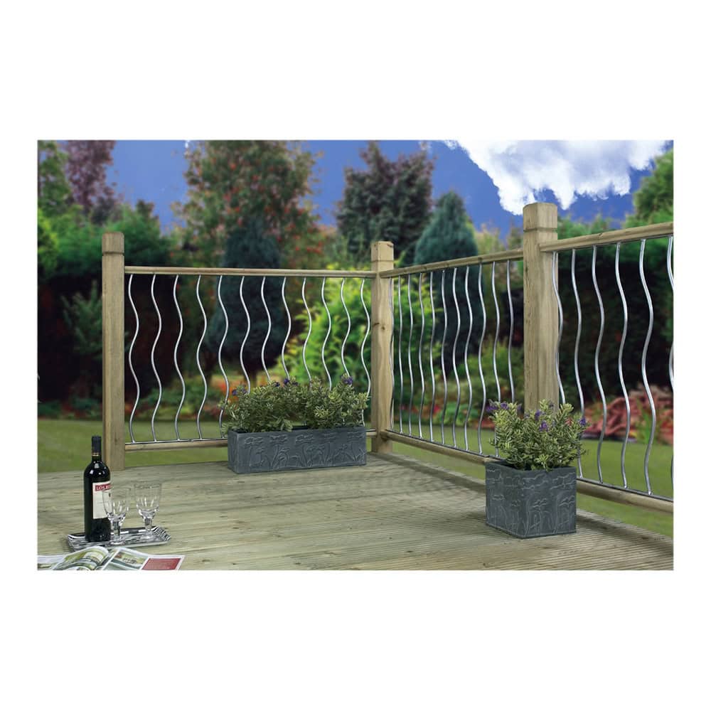 Decking Fencing Panel x2 – Swirl