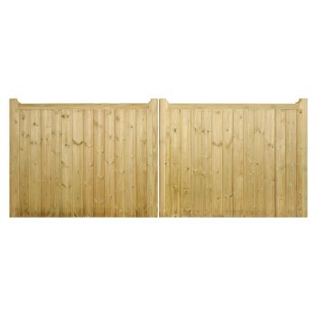 Drayton Timber Driveway Gate - Flat Top - 950mm High