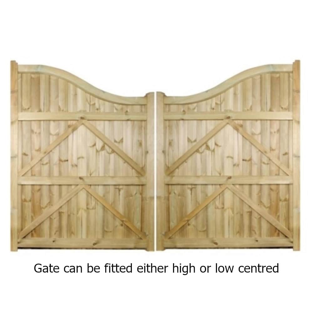 Drayton Timber Driveway Gate – Shaped – 1800mm High - Image 3