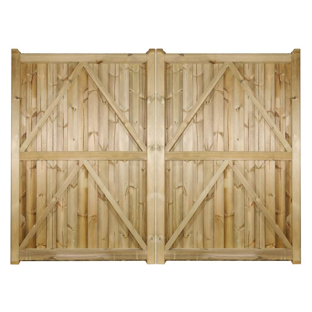 Drayton Timber Driveway Gate – Flat Top – 1800mm High - Image 2