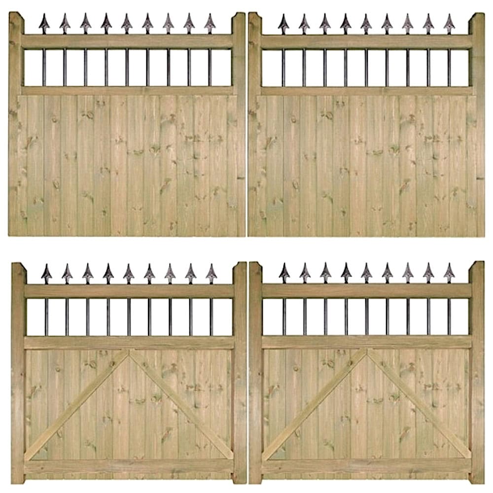 Hampton Timber Driveway Gate – 1200mm High - Image 2