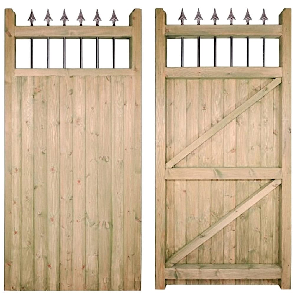 Hampton Single Timber Gate – 1800mm High - Image 2