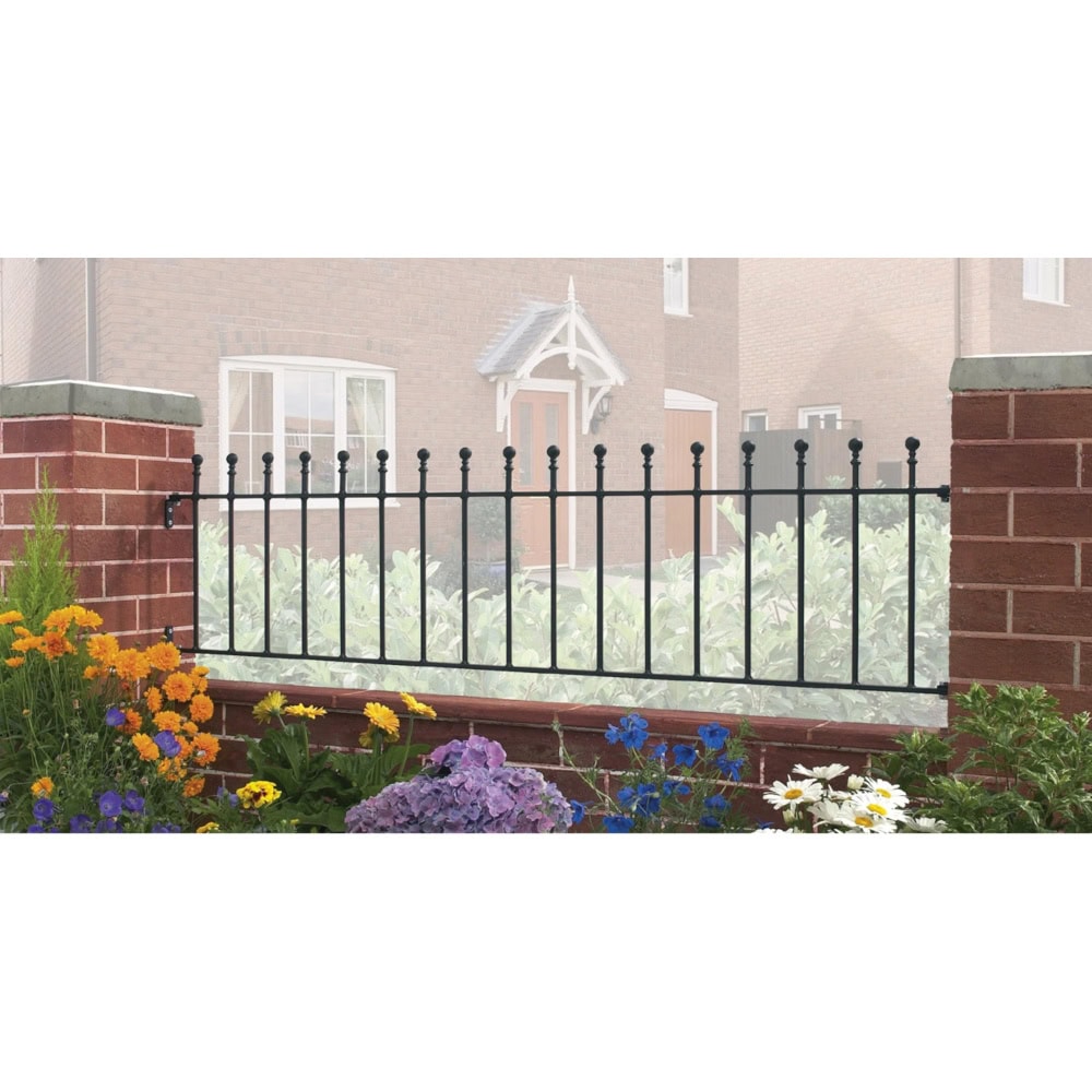 Manor Garden Railing Panel - Flat Top