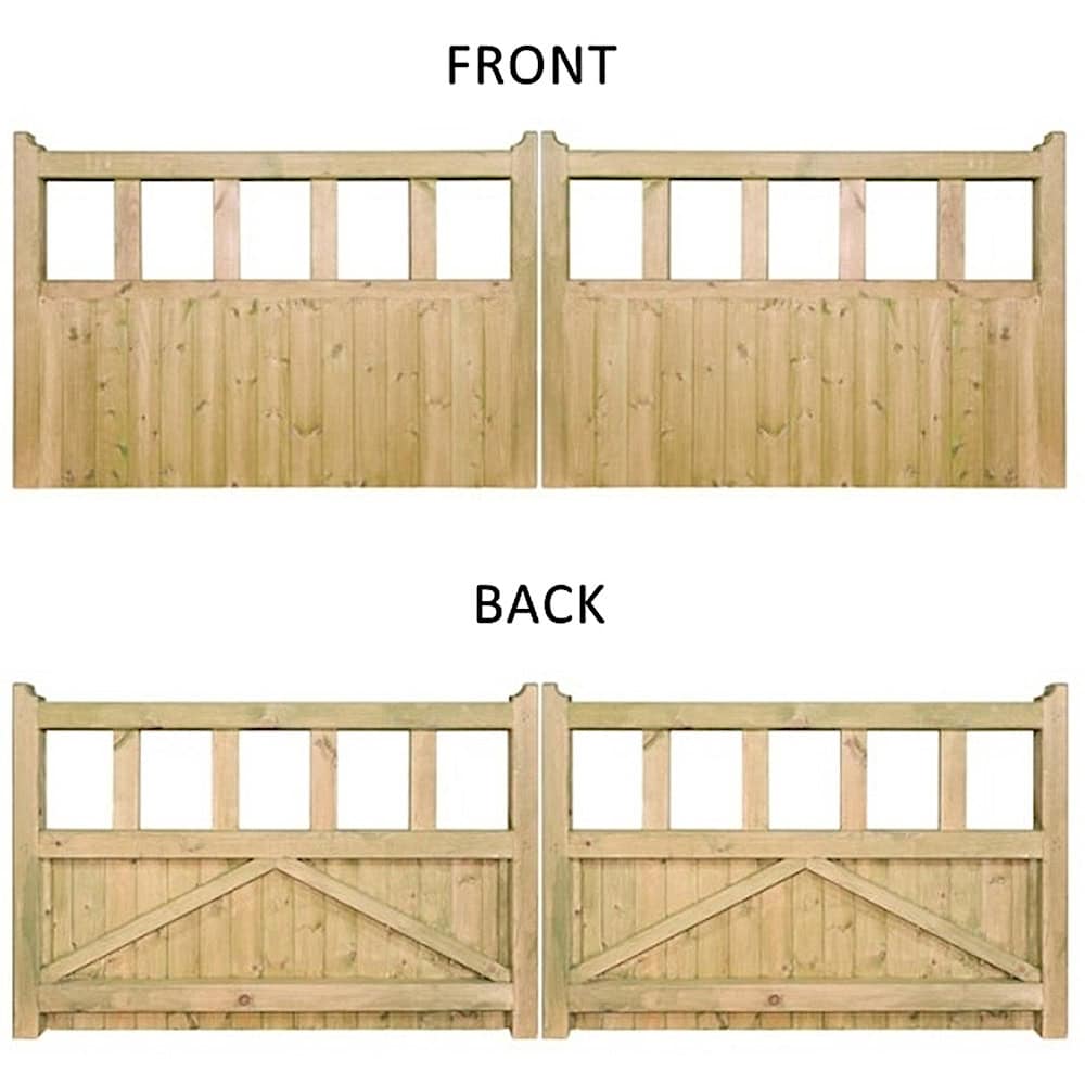 Quorn Timber Driveway Gate – 900mm High - Image 2