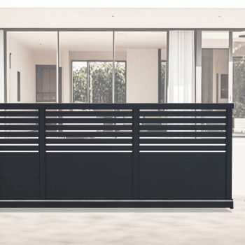 Aluminium Cantilever Sliding Gate – Manual – Half Slat