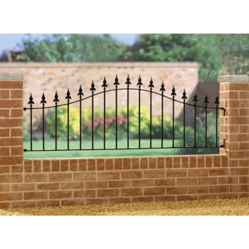 Saxon Garden Railing Panel - Arched Top - 660mm (26") High