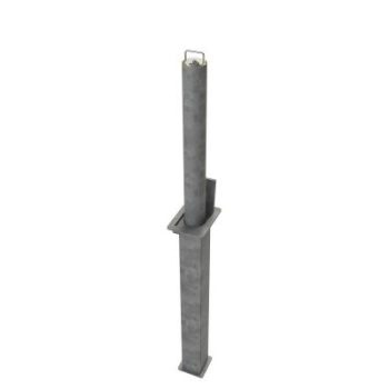 Galvanized Round Domestic 580mm Telescopic Security Post