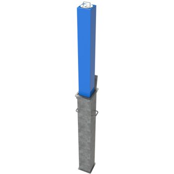 Powder Coated Square 850mm Telescopic Security Post