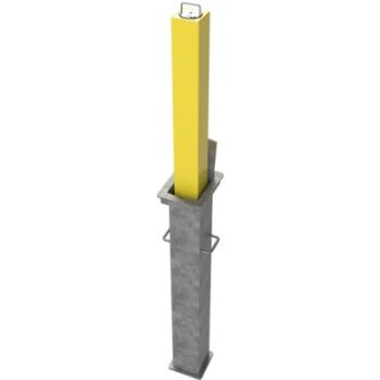 Powder Coated Square Heavy Duty 670mm Telescopic Security Post