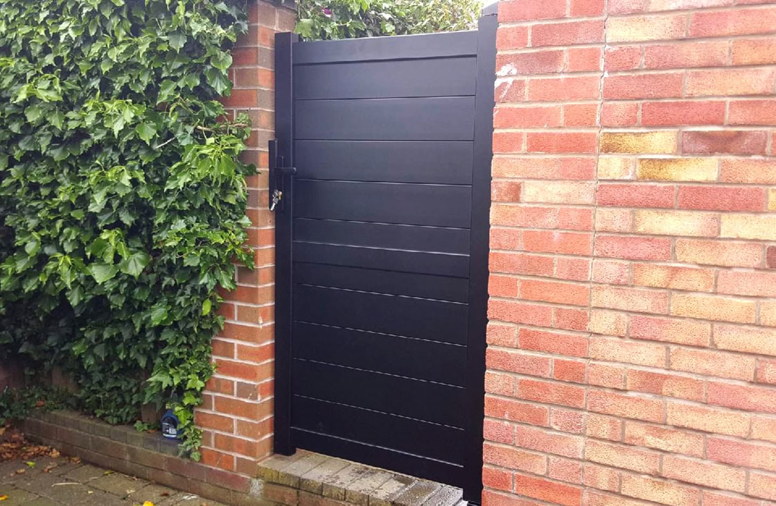 Pedestrian Gate – Solid horizontal infill