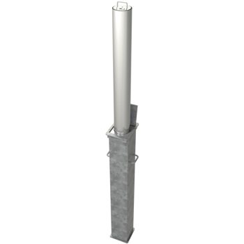 Stainless Steel Round 850mm Telescopic Security Post