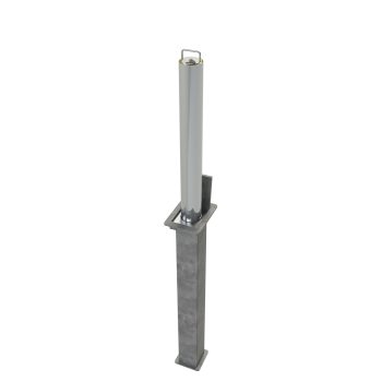 Stainless Steel Round Domestic 580mm Telescopic Security Post