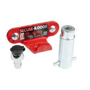 Secure A Door up and over garage door lock with its ground socket