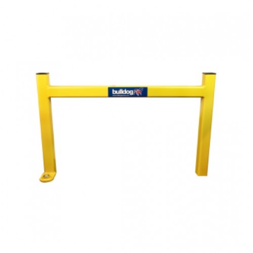 Bulldog SA6 removable security barrier, a hooped bar between two ground sockets