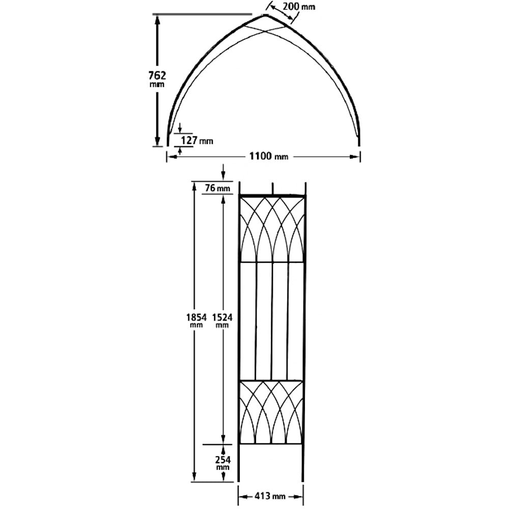 Abbey Garden Rose Arch - Image 3