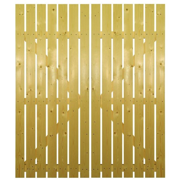 Carlton Timber Driveway Gate – Open Board