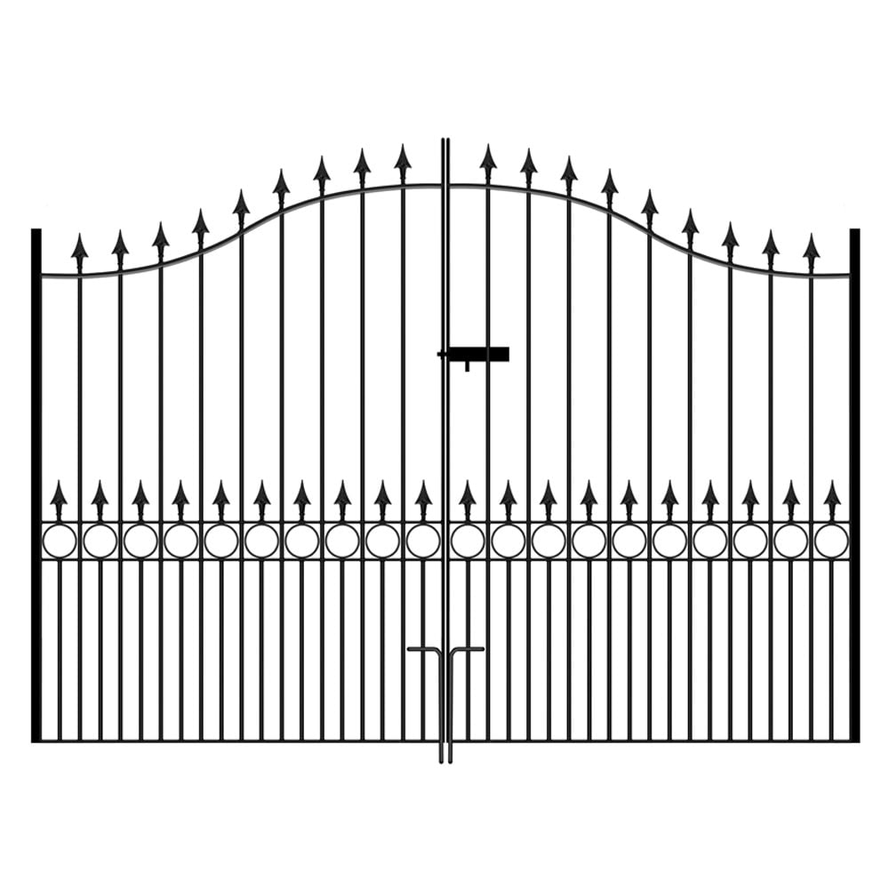 Balmoral Driveway Gate Double Bow Top Tall – 2082mm (82″) High - Image 2