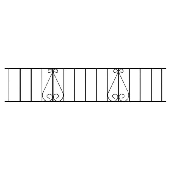 Classic Garden Railing Panel - 355mm (14") High