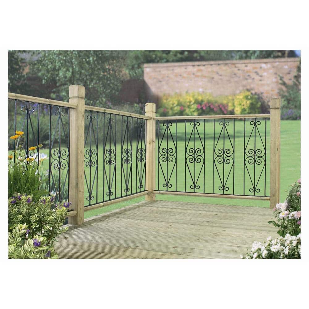 Decking Fencing Panel x2 - Ascot
