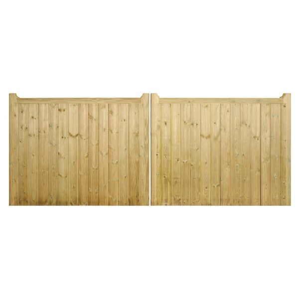 Drayton Timber Driveway Gate - Flat Top - 950mm High