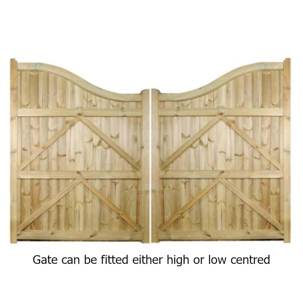 Drayton Timber Driveway Gate – Shaped – 1800mm High - Image 3