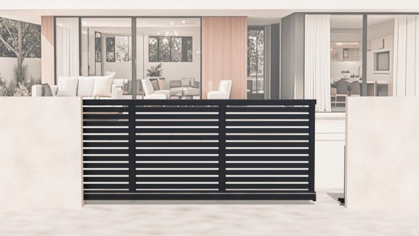 Aluminium Cantilever Sliding Gate – Manual – Full Open Slat
