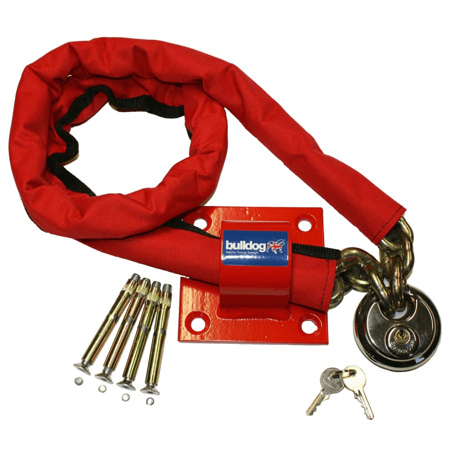 Bulldog MC30 High Security Chain, Padlock and Ground Anchor