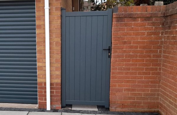 Pedestrian Gate - Solid vertical infill