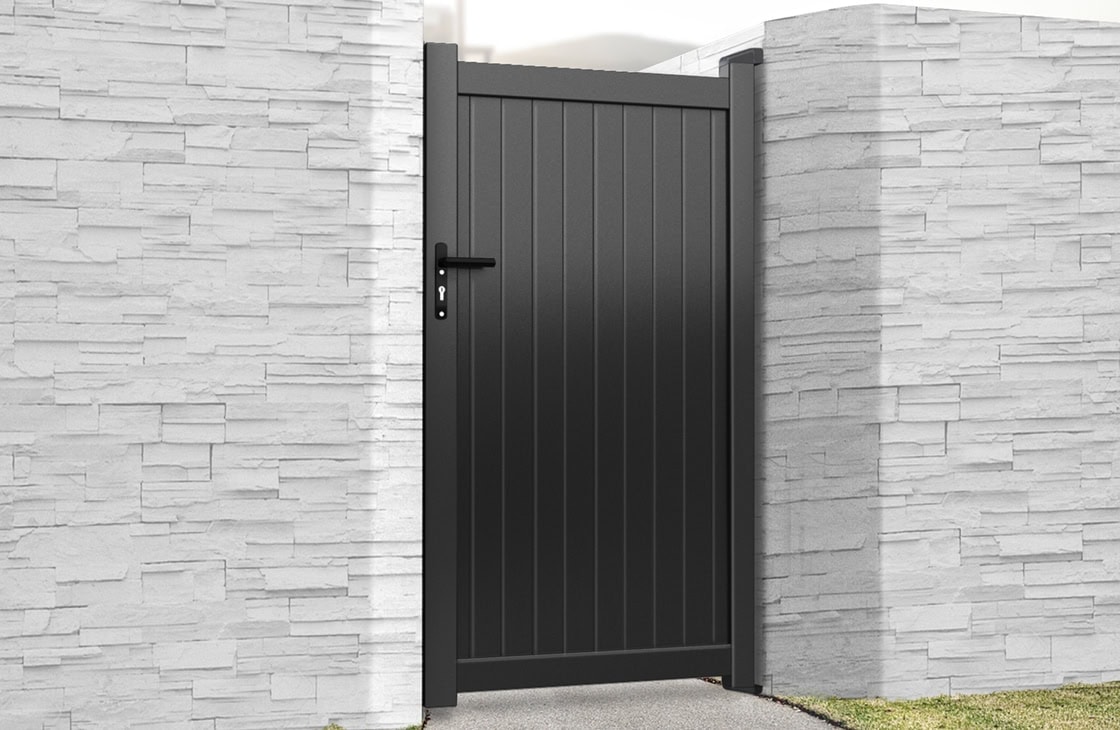 Pedestrian Gate - Solid vertical infill - Image 4